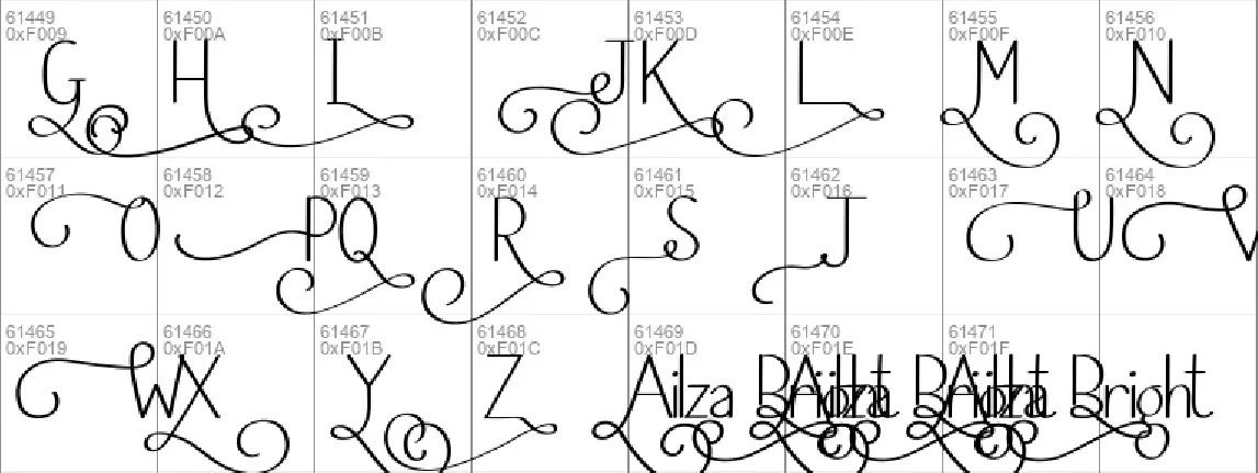 Ailza Bright Demo font