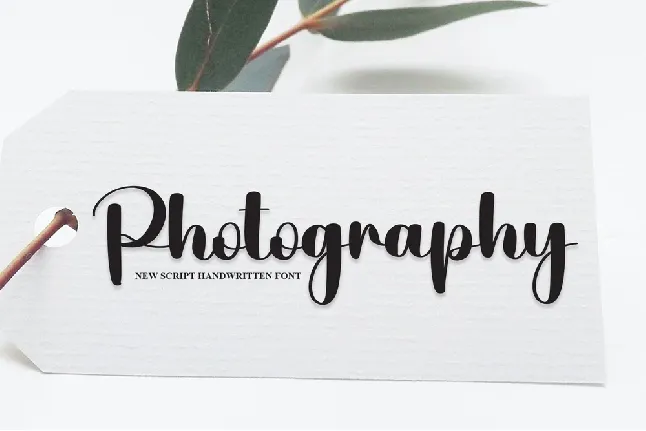 Photography font