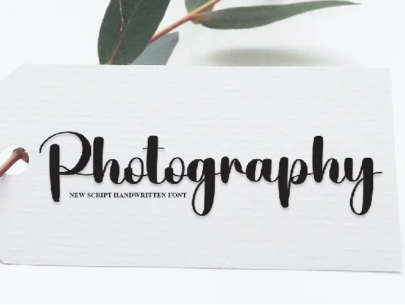 Photography font