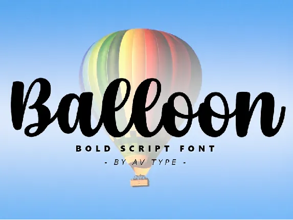 Balloon font