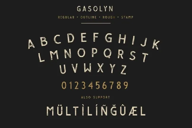 Gasolyn Display font