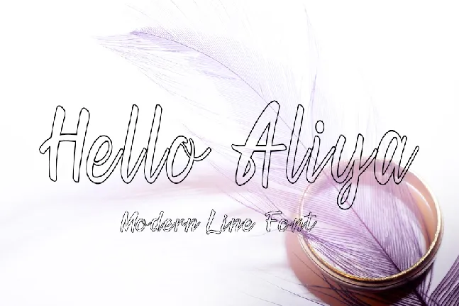 Hello Aliya font