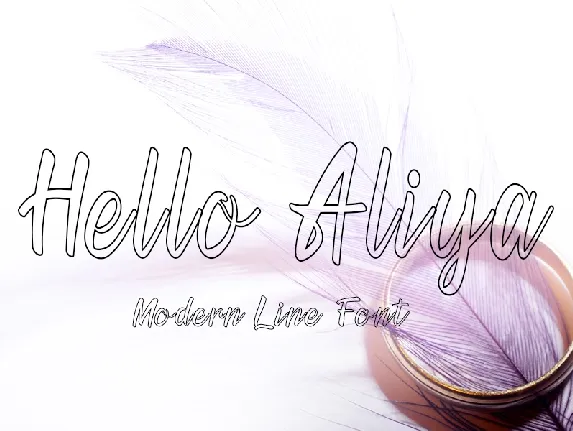 Hello Aliya font