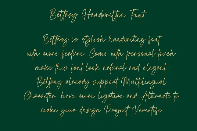 Bettasy font