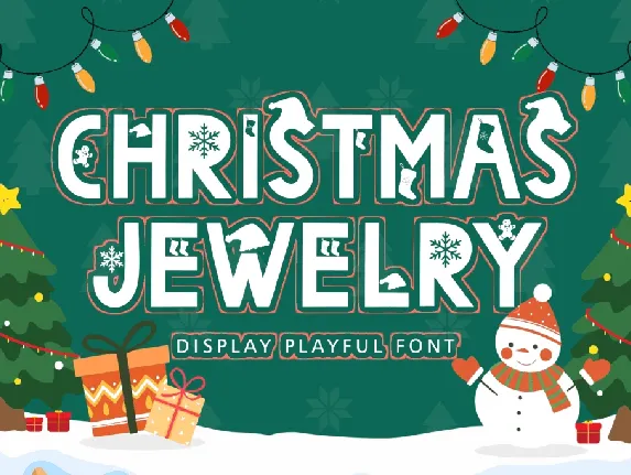 Christmas Jewelry font