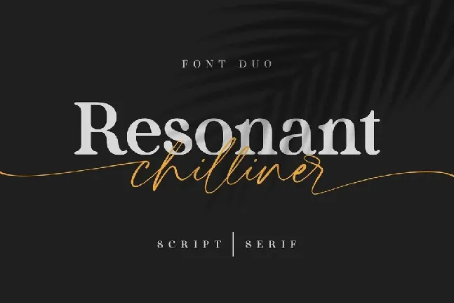 Resonant Chilliner font