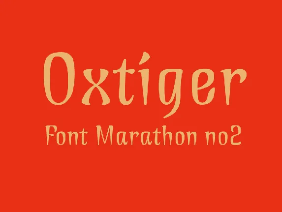 Oxtiger font