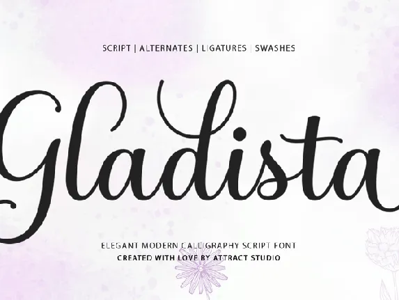 Gladista Script font