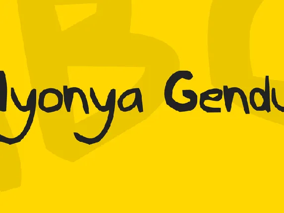 Nyonya Gendut font