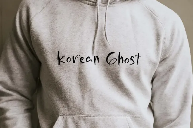 Korean Ghost Demo font