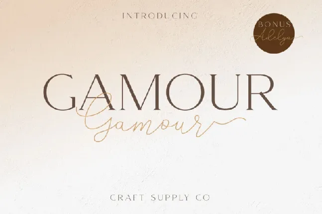 Gamour Serif font