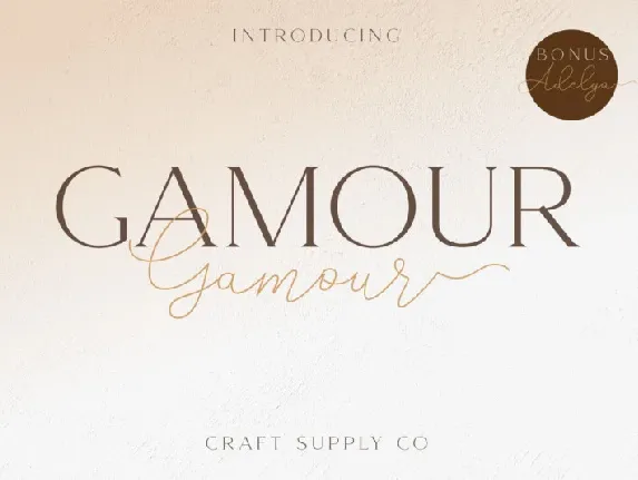 Gamour Serif font