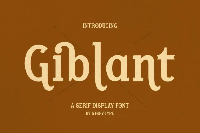 Giblant font