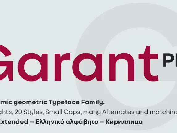 BF Garant Pro Family font