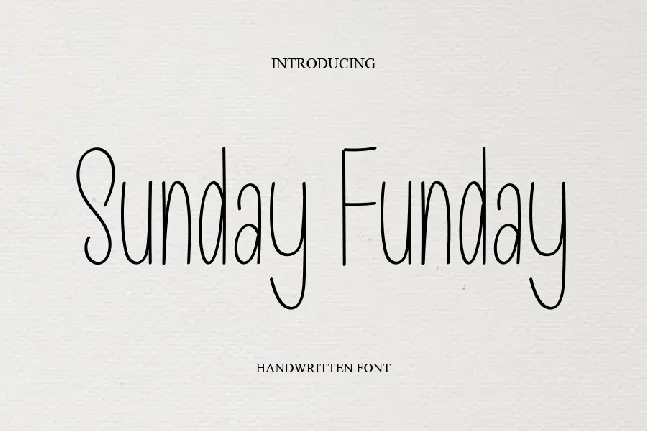 Sunday Funday font