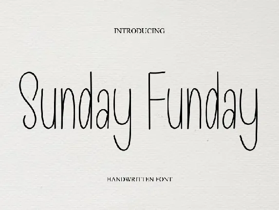 Sunday Funday font