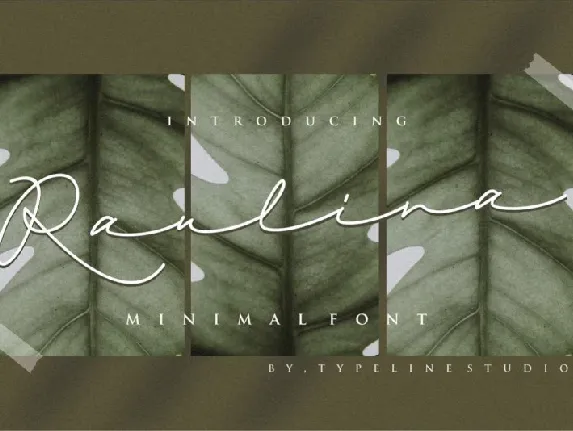 Raulina Signature font