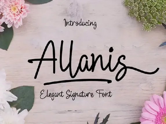 Allanis Handwritten font