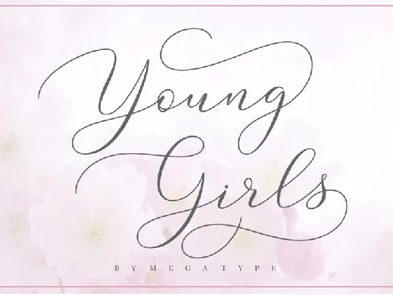 Young Girls Script font