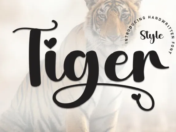 Tiger Script font