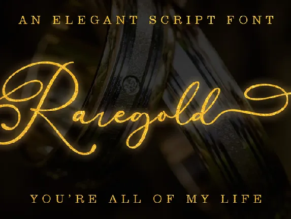 Raregold font