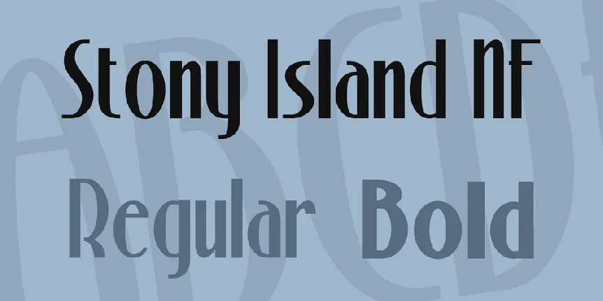 Stony Island NF font