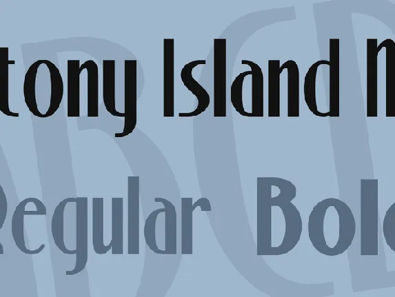 Stony Island NF font