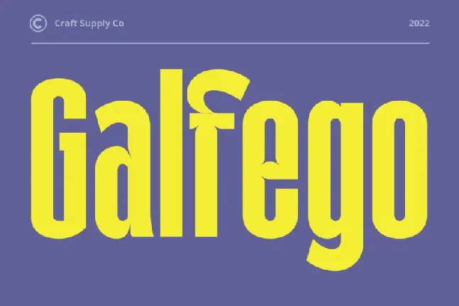 Galfego Sans Serif font