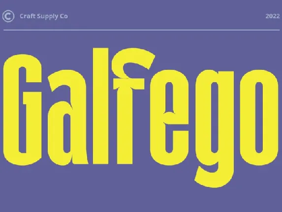 Galfego Sans Serif font