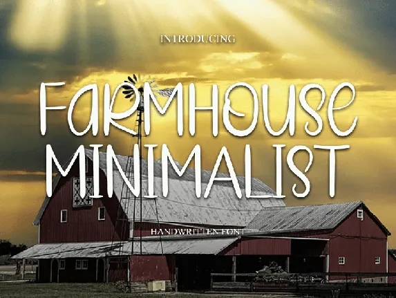 Farmhouse Minimalist font