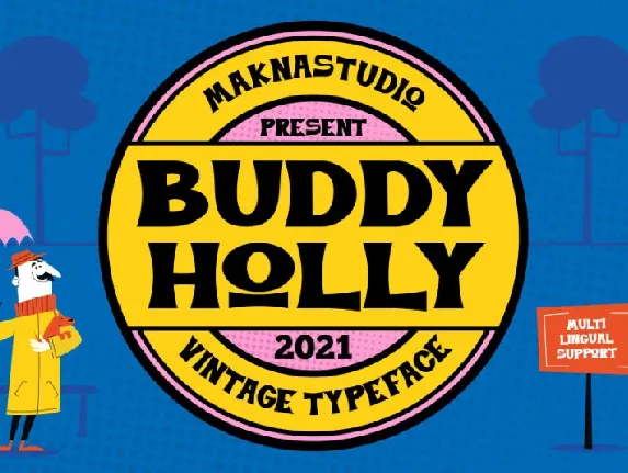 Buddy Holly Display font