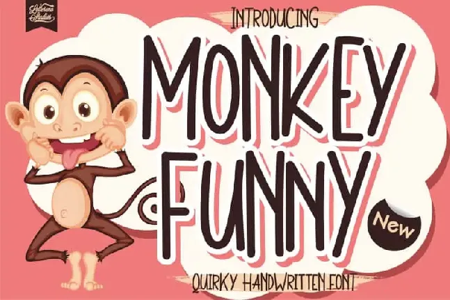 Monkey Funny Display font