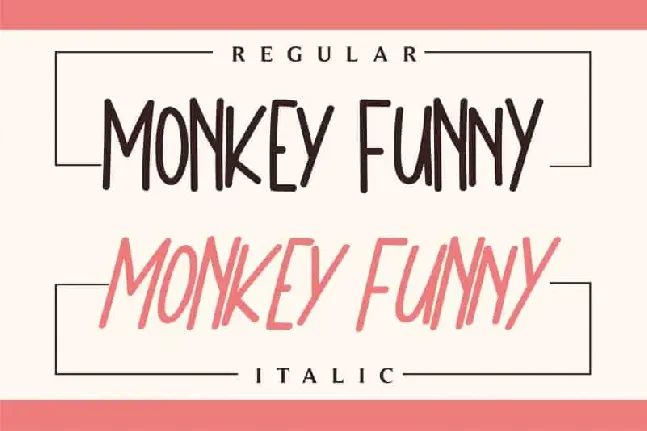 Monkey Funny Display font