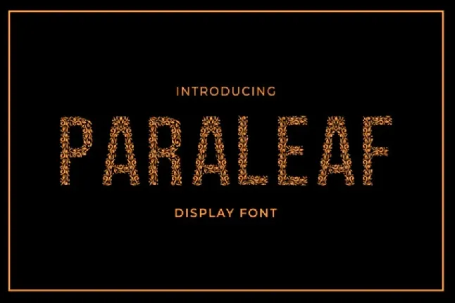 Paraleaf font