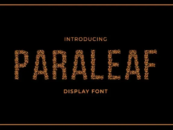 Paraleaf font