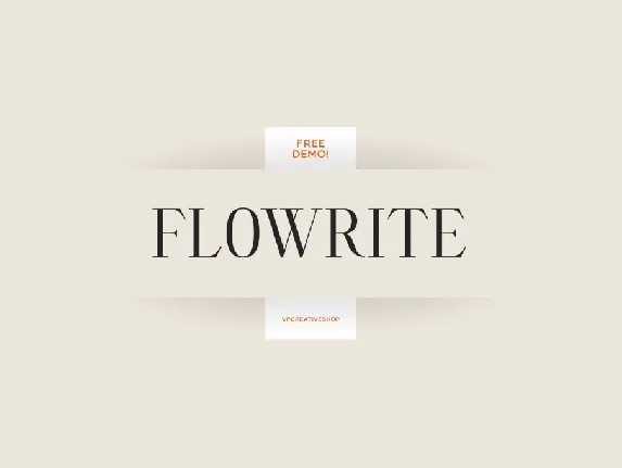 Flowrite font