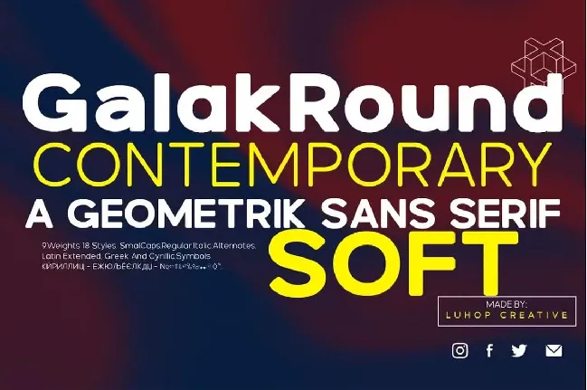 Galak Round font