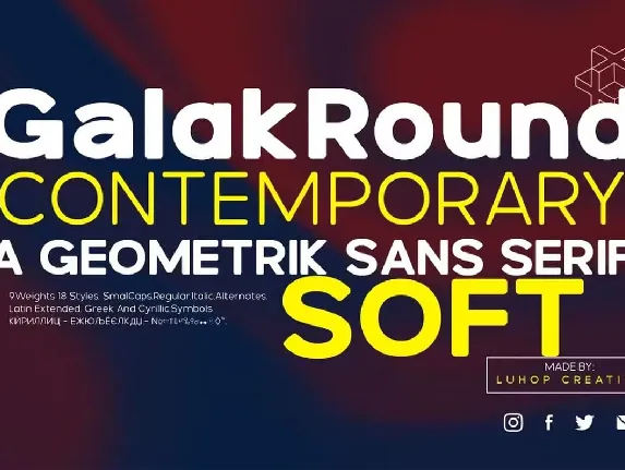 Galak Round font