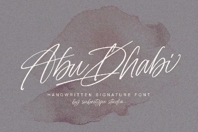 Abu Dhabi font