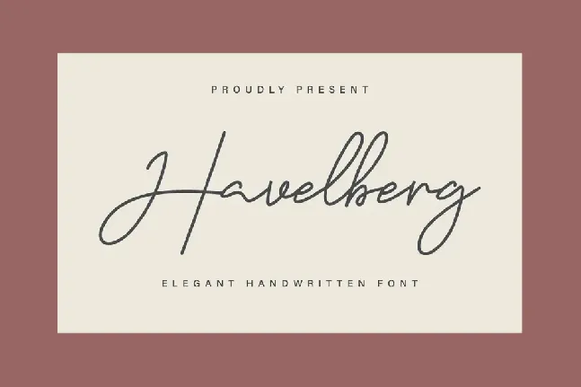 Havelberg Demo font