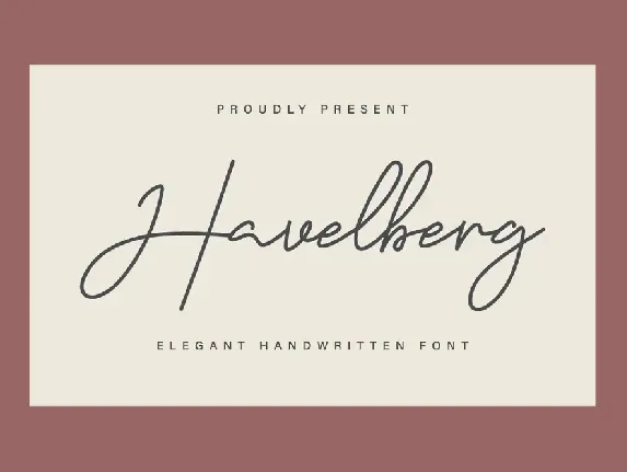 Havelberg Demo font