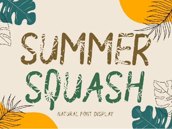 Summer Squash font