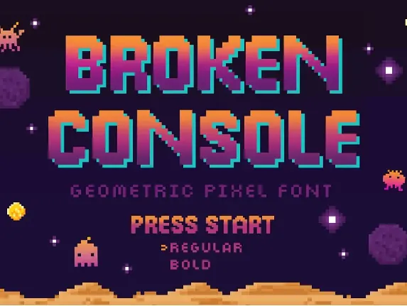 Broken Console font