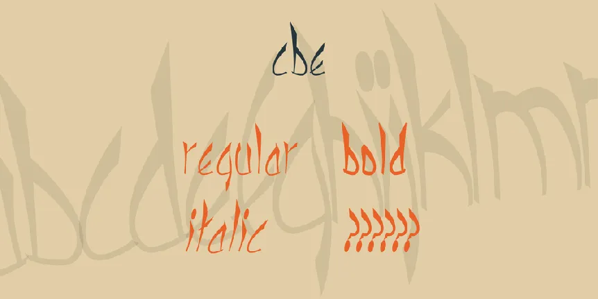 cbe font