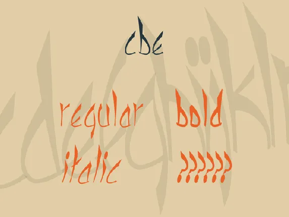 cbe font