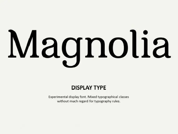 Magnolia font