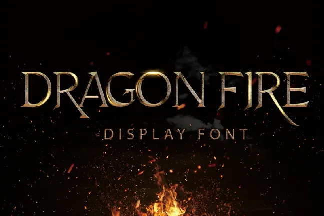 Dragon Fire Display font