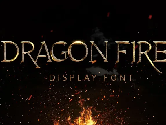 Dragon Fire Display font