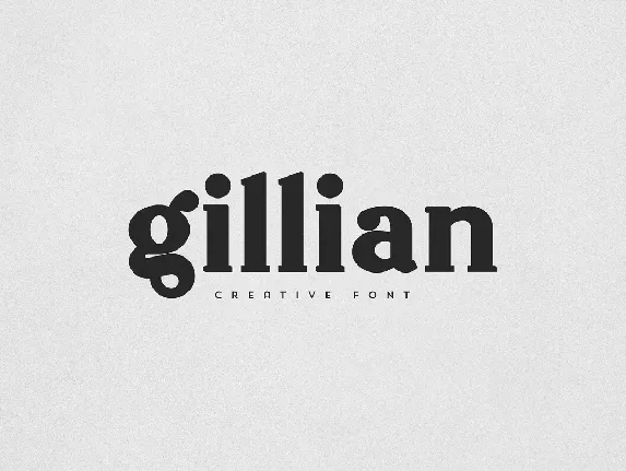 Gillian font