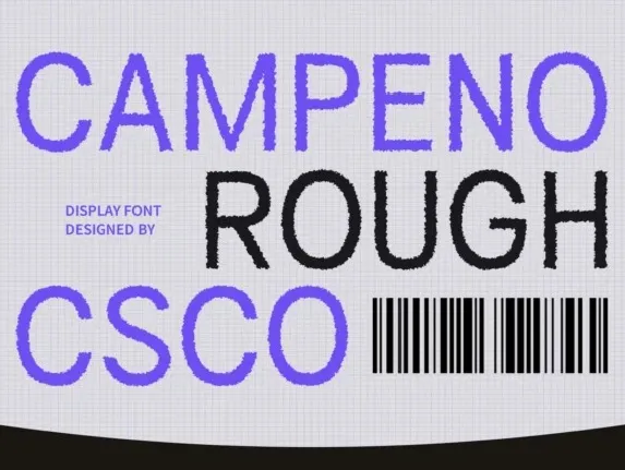 Campeno Rough font